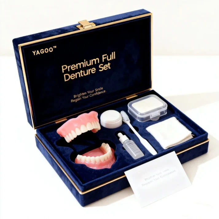⏰Yagoo™ Medical Full Denture with Strong Suctiond🦷Obtain American Dental Association (ADA) Certification