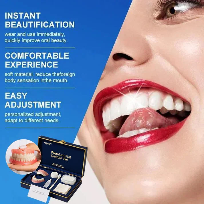 ⏰Yagoo™ Medical Full Denture with Strong Suctiond🦷Obtain American Dental Association (ADA) Certification