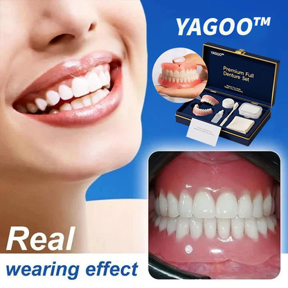 ⏰Yagoo™ Medical Full Denture with Strong Suctiond🦷Obtain American Dental Association (ADA) Certification