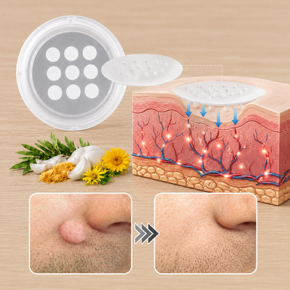 ✨Lumivo®2-in-1 Microneedle & Hydrocolloid Patch🍀| Removes Raised Moles, Acne, Flat Warts & Skin Tags | Helps Improve Wrinkles, Scars & Blemishes | Invisible Patches for Face & Body