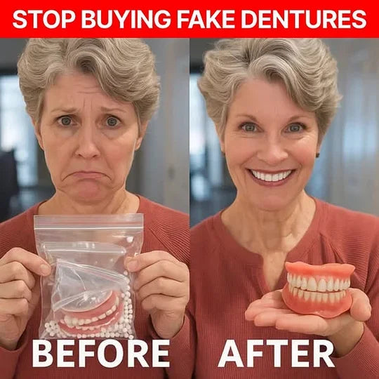 Ends Today: 60% OFF! ⏰pryxo™ Medical Full Denture with Strong Suctiond Custom-Fit Full Functional Dentures🦷Obtain American Dental Association (ADA) Certification