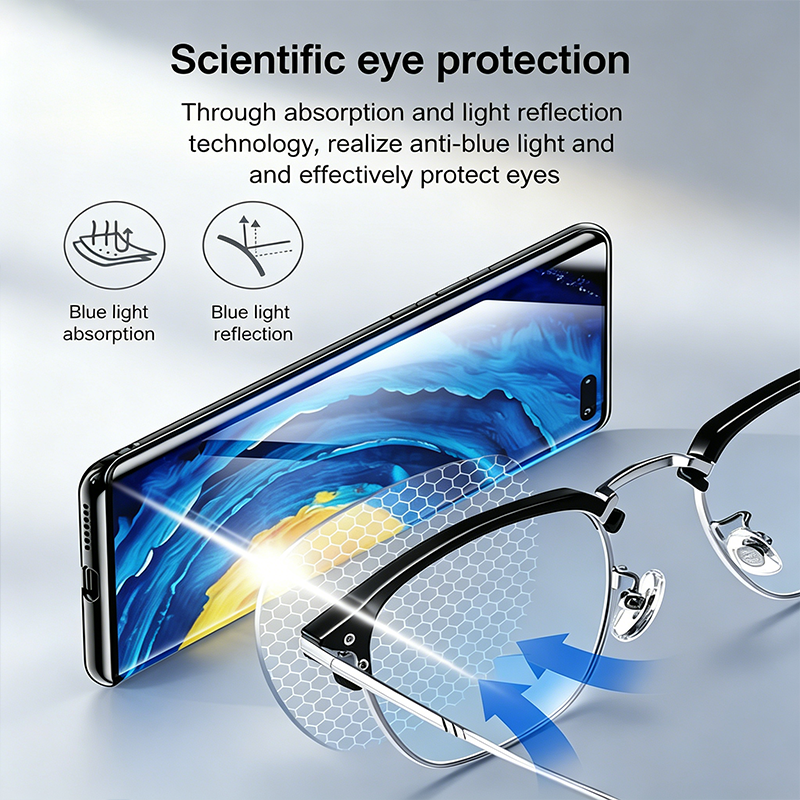 👓 HD Reading Glasses for Men Women, Anti-Blue Light UV Protection, Lightweight Comfortable Eyeglasses for Office Work, Travel & Daily Use👀