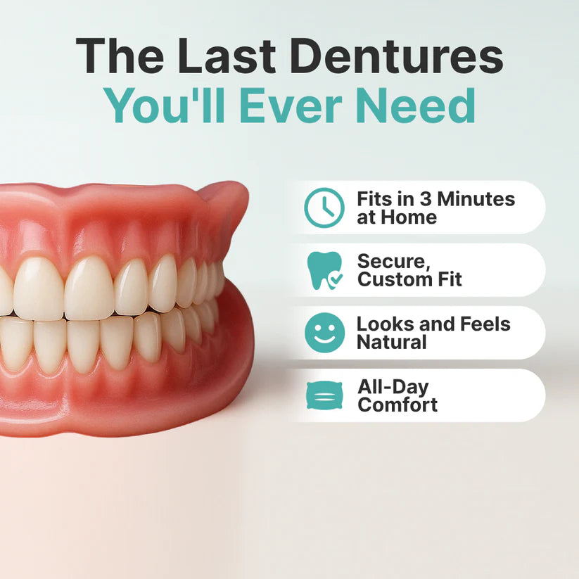 Ends Today: 60% OFF! ⏰pryxo™ Medical Full Denture with Strong Suctiond Custom-Fit Full Functional Dentures🦷Obtain American Dental Association (ADA) Certification