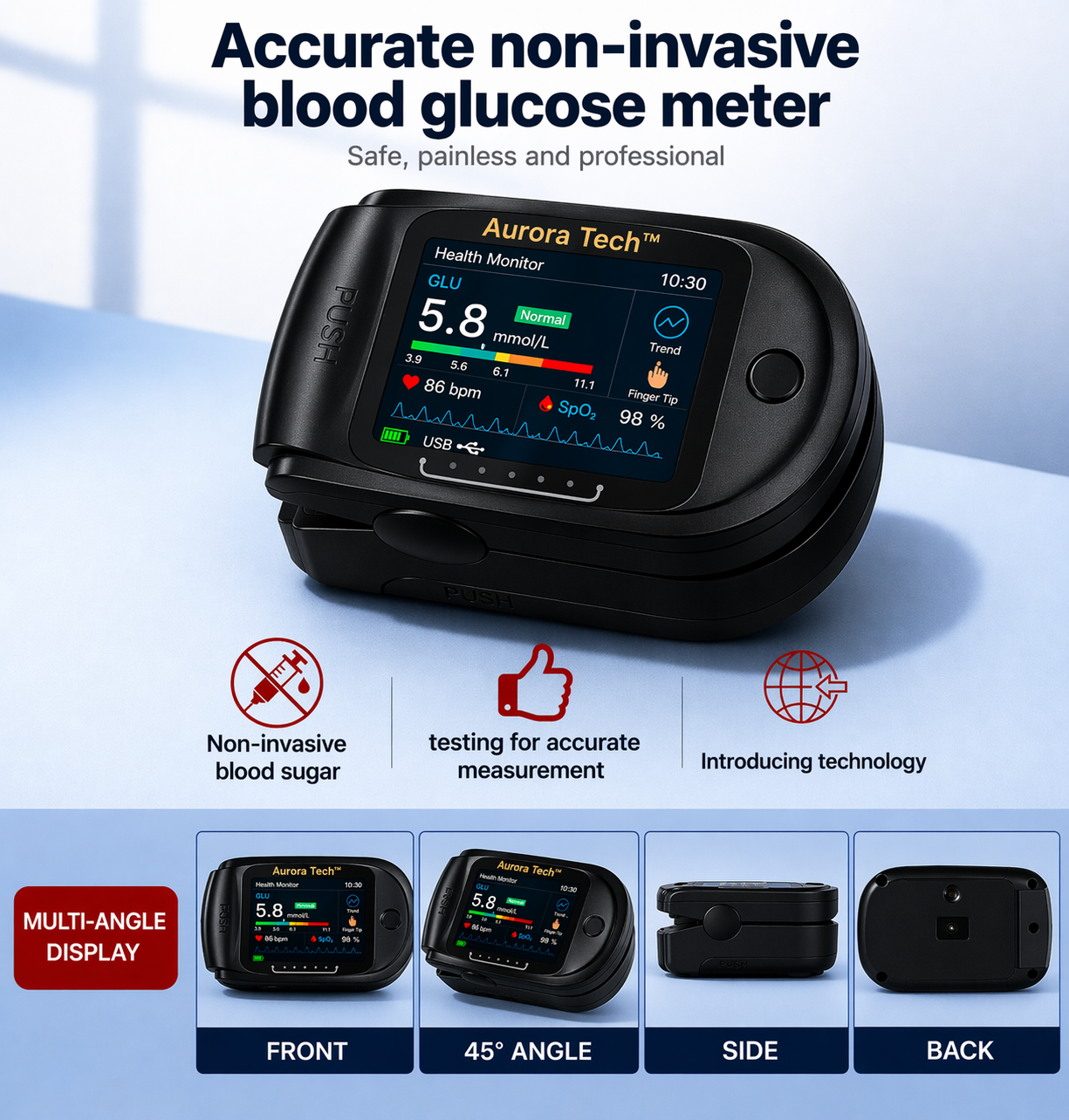 💥Aurora Tech™ Monitor | High precision, accuracy up to 99.9% | TGA certified