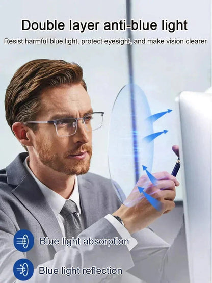👓 HD Reading Glasses for Men Women, Anti-Blue Light UV Protection, Lightweight Comfortable Eyeglasses for Office Work, Travel & Daily Use👀