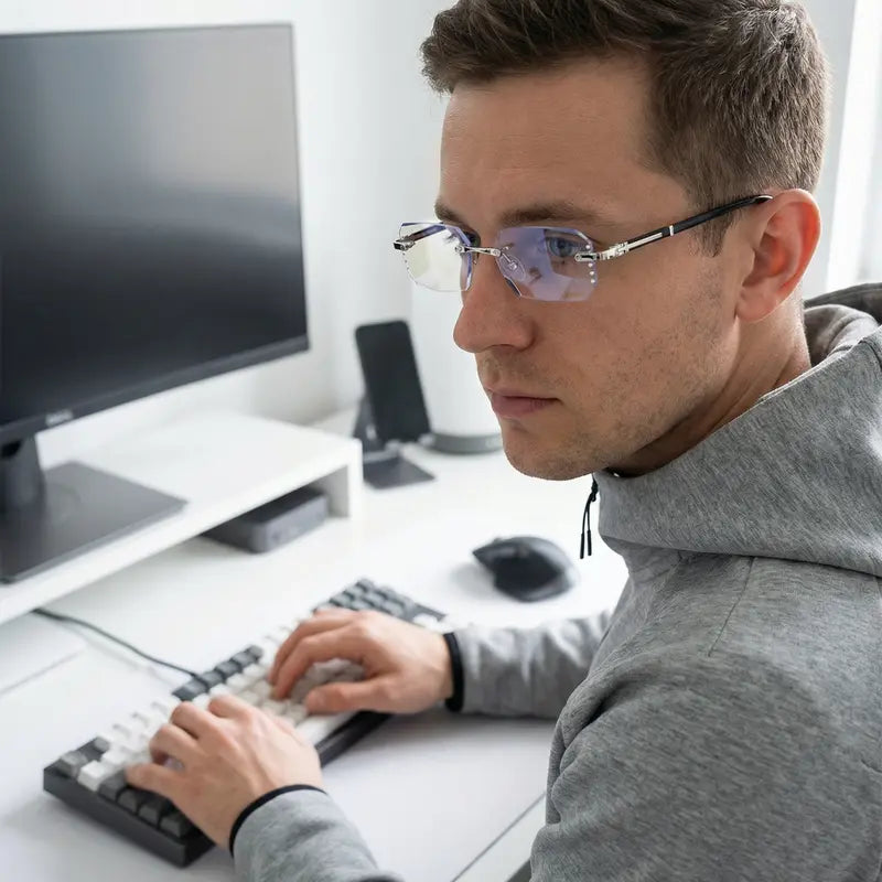 Rimless Fashion Reading Glasses (Non-Photochromic)