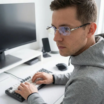 👓 HD Reading Glasses for Men Women, Anti-Blue Light UV Protection, Lightweight Comfortable Eyeglasses for Office Work, Travel & Daily Use👀